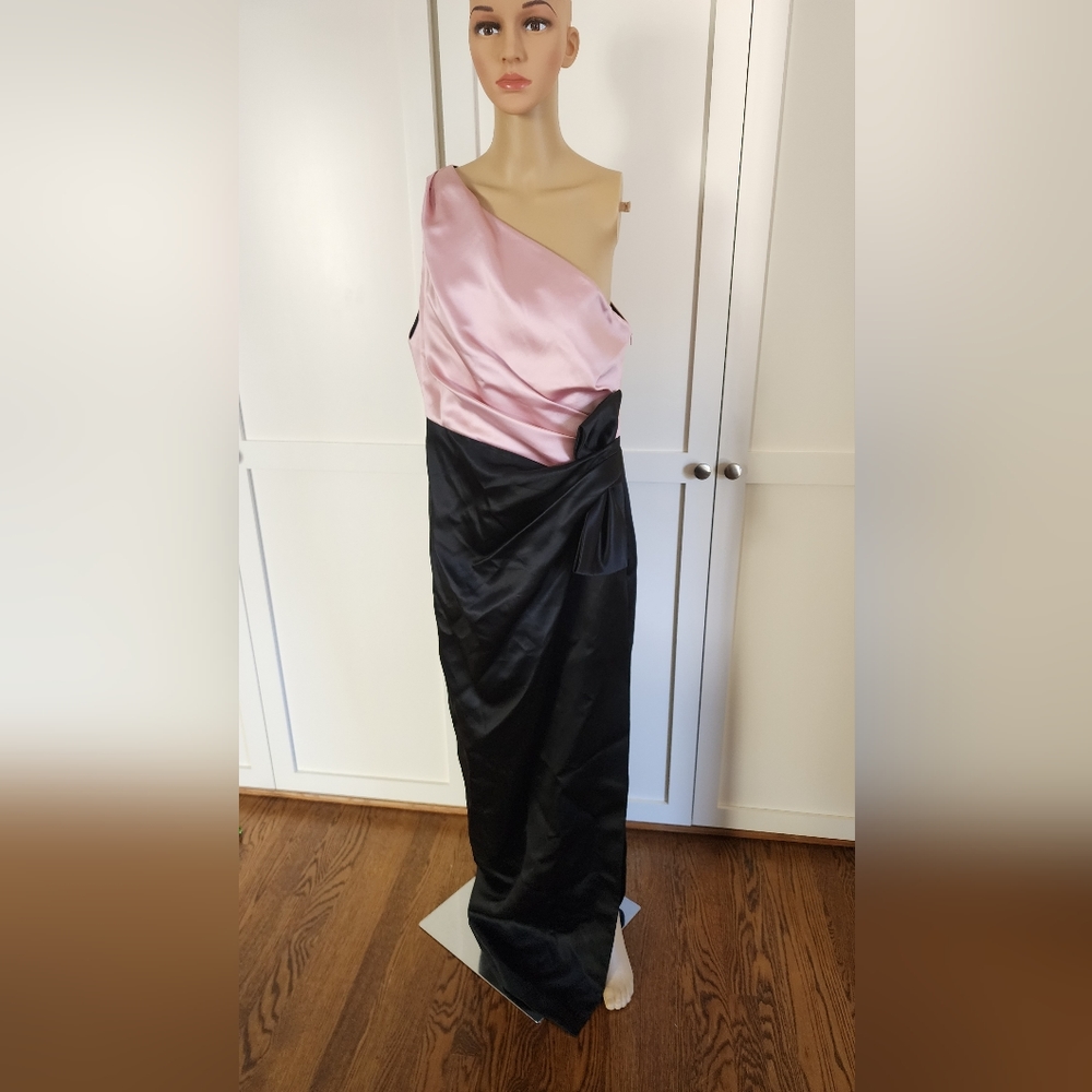 St. John One Shoulder Formal Gown